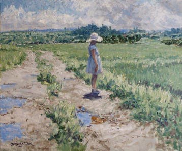 Chris van Dijk (1952) Impressionist -  Paysage français à