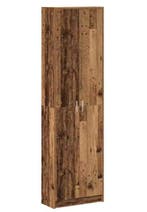 Vintage Houten Kledingkast met Deur en Planken 55×25×189 cm, Huis en Inrichting, Verzenden, Nieuw