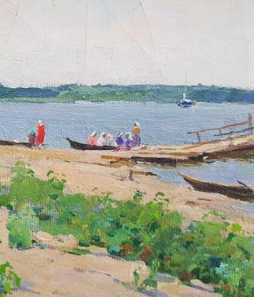 Nikolaï Timkov (1912-1993) - Bords de la Neva, Russie
