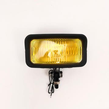 Koplamp | Square | Zwart| Geel | 60s Style, Motoren, Verzenden, Nieuw
