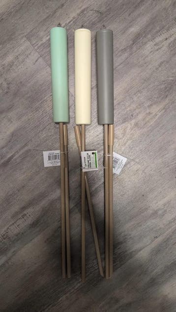 Led fakkel solar pastel 97 cm -3 verschillende sfeervolle, Ophalen of Verzenden, Nieuw
