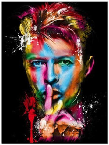 David Bowie - Modern olieverf schilderij  90x120cm, Ophalen of Verzenden