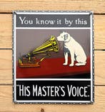 Emaille reclamebord His Masters, Verzamelen, Merken en Reclamevoorwerpen, Verzenden, Nieuw