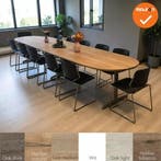 Grote ovale Ahrend vergadertafel 300 t/m 555 cm | nieuw blad, Aankleding binnen, Ophalen of Verzenden, Gebruikt, Tafel