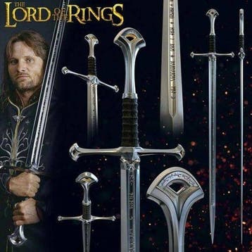 Lord of the Rings - Handcrafted Medieval Long Sword with, Nieuw