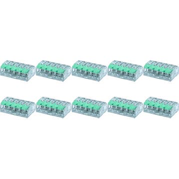 Lasklem Slim Set 10 Stuks - 5 Polig met Klemmetjes - Groen, Doe-het-zelf en Verbouw, Ophalen of Verzenden, Nieuw