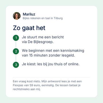 Bijles rekenen en taal in Tilburg of online, basisschool, Privéles, Bijles