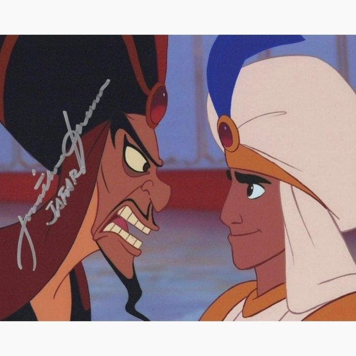 Aladdin - Signed by Jonathan Freeman (Jafar), Verzamelen, Film en Tv