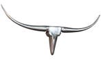 Modern design wanddecoratie BULL L 100cm zilver aluminium, Huis en Inrichting, Ophalen of Verzenden, Nieuw