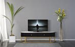 TV HOUDER MONTPELLIER ZWART CM 150X42X45, Ophalen of Verzenden, Nieuw