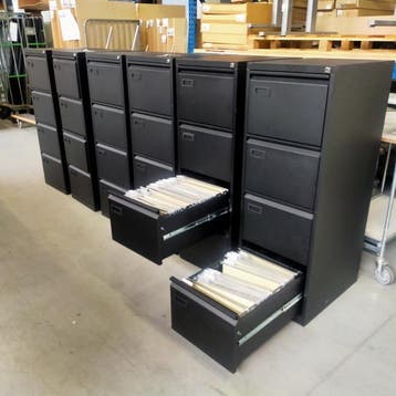 Dossierkasten nieuw of gebruikt | hangmappenkast A4 / folio, Gebruikt