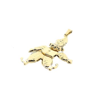 Gouden harlekijn hanger (Hanger of bedel), Ophalen of Verzenden, Gebruikt, Goud, Overige merken
