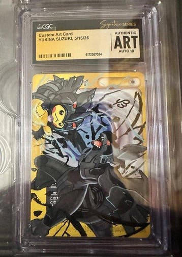Pokémon - 1 Graded card - Pikachu Poncho Pikachu Sketch Art, Nieuw