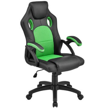 Racing Bureaustoel / Gamestoel Montreal - Groen - Verstelbar, Huis en Inrichting, Bureaustoelen, Verzenden, Nieuw