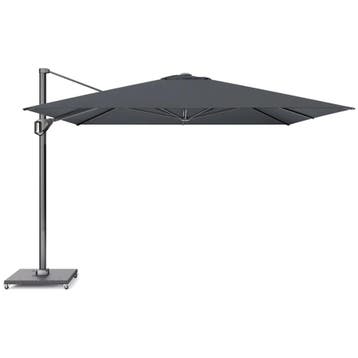 Challenger T1 premium zweefparasol 350x350 cm faded black, Ophalen of Verzenden, Nieuw