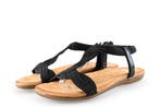 Dolcis Sandalen in maat 40 Zwart, Dolcis, Verzenden, Zwart, Sandalen of Muiltjes