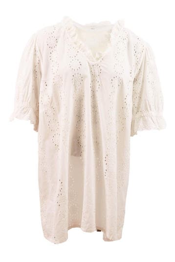 Kaffe Curve Blouse in maat 50 Wit, Kaffe Curve, Verzenden, Zo goed als nieuw, Wit