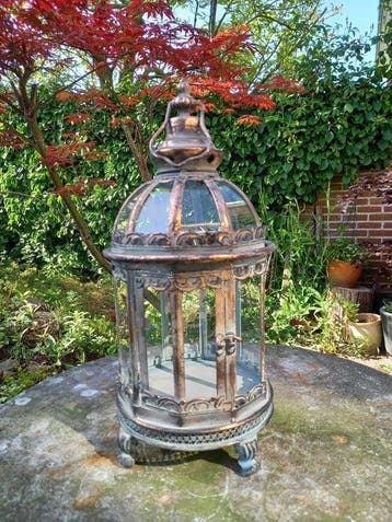 Decorative Candle Lantern - 42 cm - Lantaarn - Glas, Metaal
