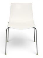 Arper Catifa 46 vergaderstoel, wit/blauw, Huis en Inrichting, Stoelen, Ophalen of Verzenden, Gebruikt, Wit