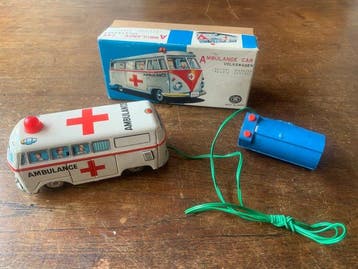 Masudaya - Blikken speelgoedauto - VW Bully T1 3576 -, Antiek en Kunst, Antiek | Speelgoed