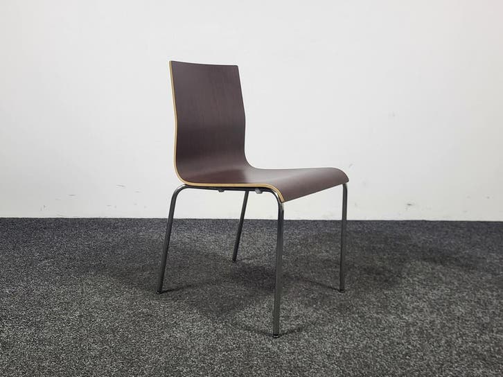 Casala Noa Stoel - Houten Zitting, Huis en Inrichting, Stoelen, Bruin, Gebruikt, Ophalen of Verzenden