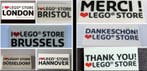 Lego Onderdelen - I Love Lego Store tegels 2x4 collectie van, Nieuw