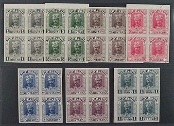 Albanië 1914 - ALBANIË II-VIII PU ** Fürst Wied volledig als, Gestempeld