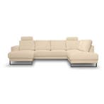 U-Bank Baarlo - u-banken - Creme, Nieuw, 150 cm of meer, Stof, 300 cm of meer