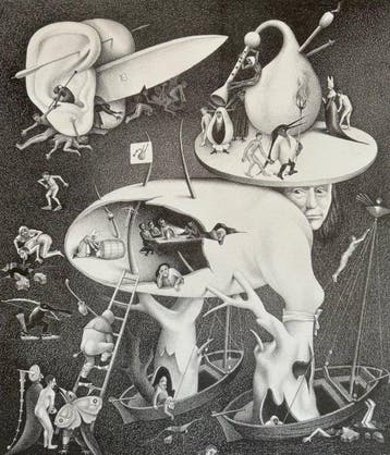 M.C. Escher (1898-1972), after - Hell