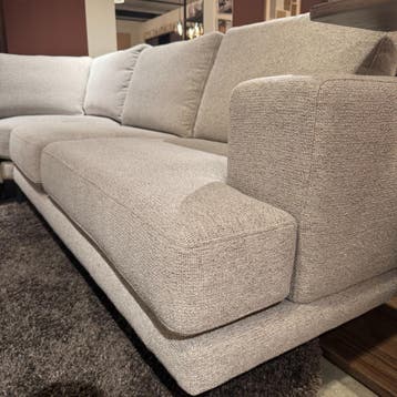 Hoekbank Acante - Stof Grijs - Pronto Wonen, Huis en Inrichting, Banken | Bankstellen, Hoekbank, Nieuw, Ophalen of Verzenden, 200 tot 250 cm