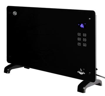 El Fuego elektrische glas convectorkachel 2000W zwart, Verzenden, Nieuw