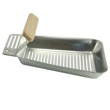 BBQ Collection RVS Barbecuepan - Houten Handvat - Vetafvo..., Tuin en Terras, Barbecue-accessoires, Ophalen of Verzenden, Nieuw