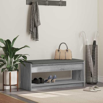 vidaXL Halbank Grijze Sonoma 103 x 38 x 45 cm, Verzenden, Nieuw