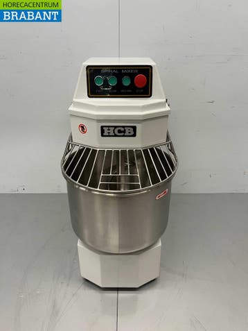 HCB RVS Spiraalkneder deegmenger deegmixer 30 liter 230V, Ophalen of Verzenden, Nieuw in verpakking