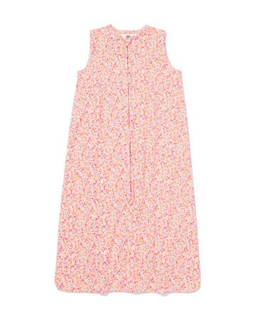 HEMA Babyslaapzak mouwloos katoen 0.5tog bloemen multicolor, Verzenden, Nieuw