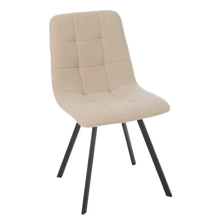 Eetstoel Clark Metaal/Polyester Wit, Huis en Inrichting, Stoelen, Ophalen of Verzenden