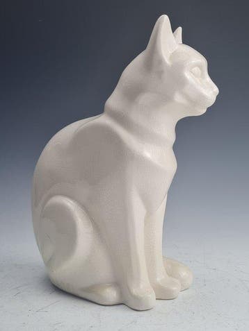 Nagel - Beeldje - Zittende kat - Aardewerk