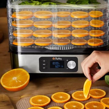 Ruhhy Voedseldroger 10L – Met LCD Timer en 5 Droogtrays V., Ophalen of Verzenden, Nieuw