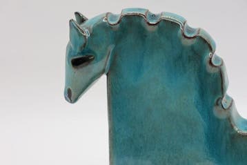 Urszula Despet - sculptuur, Trojan Horse - 16 cm - 12 cm -