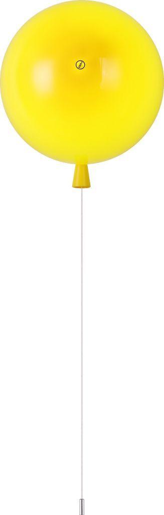 Wandlamp Ballon lamp Geel Groot inclusief 4W LED lamp - Funn, Ophalen of Verzenden, Nieuw, Kunststof