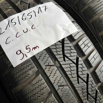 2 x Continental 215-65-17 Winterbanden 9,5mm, 17 inch, Band(en), Personenwagen, Gebruikt