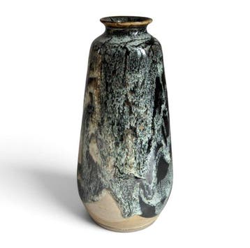 Stroomend glazuur (Ynagashi) vaas Kyoto Ware - Aardewerk -, Antiek en Kunst