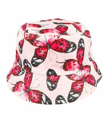Bucket Hat Hoedje – Vlinder Print - Omkeerbaar – One Size –, Kleding | Dames, Nieuw