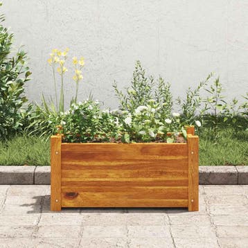 vidaXL Plantenbak verhoogd 50x25x25 cm acaciahout, Tuin en Terras, Minder dan 30 cm, Verzenden, Minder dan 60 cm, Nieuw