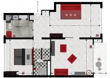 Te Huur 2 Kamer Appartement Schubertlaan In Leiden, Huizen en Kamers, Huizen te huur, Direct bij eigenaar, Leiden, Appartement