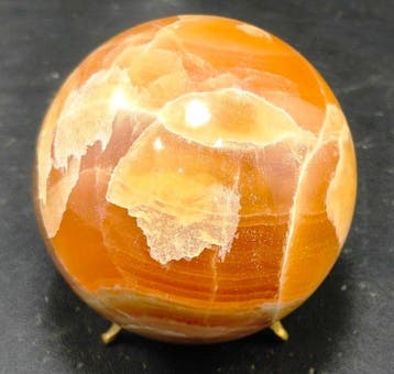 Super Size Natuurlijke honingcalciet Genezende Bol - Hoogte: