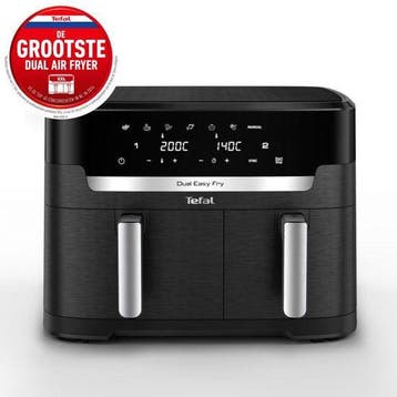 2dekans | Tefal Easy Fry Dual XXL EY9428 - Dubbele Airfryer, Ophalen of Verzenden, Zo goed als nieuw