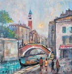 Denis Pascal dit Roy (1959) - Venise le soir, Antiek en Kunst