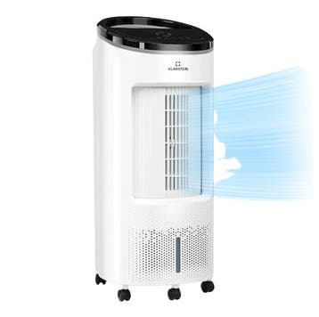 Luchtkoeler Aircooler Ventilator 100m³ Wit Mobiel Timer, Ophalen of Verzenden, Refurbished, Mobiele airco, 60 tot 100 m³