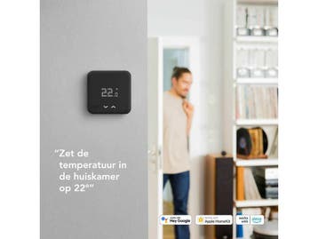 Tado Slimme Thermostaat - Multi-Zone - Uitbreiding - Zwart, Doe-het-zelf en Verbouw, Verwarming en Radiatoren, Verzenden, Zo goed als nieuw